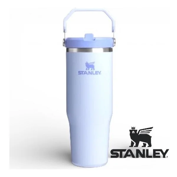 Stanley The Iceflow Flip Straw Açık Mavi 0.89 Lt Pipetli Termos Bardak - Görsel 4