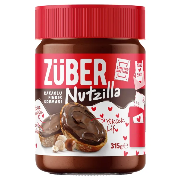 Züber Limited Edition Özel Paket (Nutzilla Kakaolu Fındık Kreması + %100 Yer Fıstığı Ezmesi) - Görsel 3