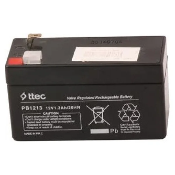 Ttec Ttec 12v 1.3ah Bakımsız Kuru Akü - Görsel 3