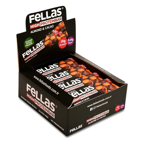 Fellas Bademli Ve Kakaolu 45 Gr 12'li Paket Meyve Barı - Görsel 2