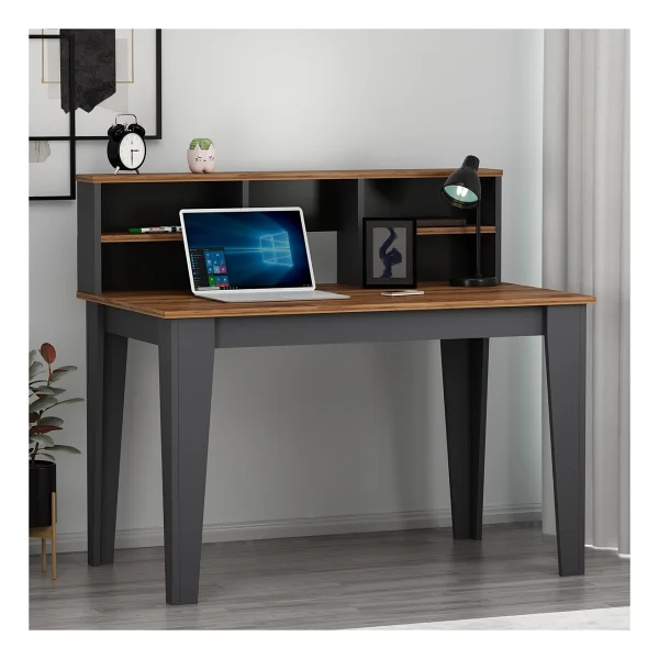 Betroya Şimal Plus Antrasit Kemençe Çalışma Masası - 123 X 60 - Kahverengi - Görsel 4