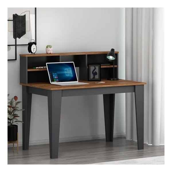 Betroya Şimal Plus Antrasit Kemençe Çalışma Masası - 123 X 60 - Kahverengi - Görsel 5