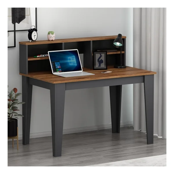 Betroya Şimal Plus Antrasit Kemençe Çalışma Masası - 123 X 60 - Kahverengi - Görsel 6