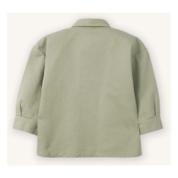 Defacto Gabardin Uzun Kollu Gömlek Erkek Bebek, 9-12 Ay, G6614a526sp, Yeşil-Gn1216, Erkek Bebek - Görsel 5