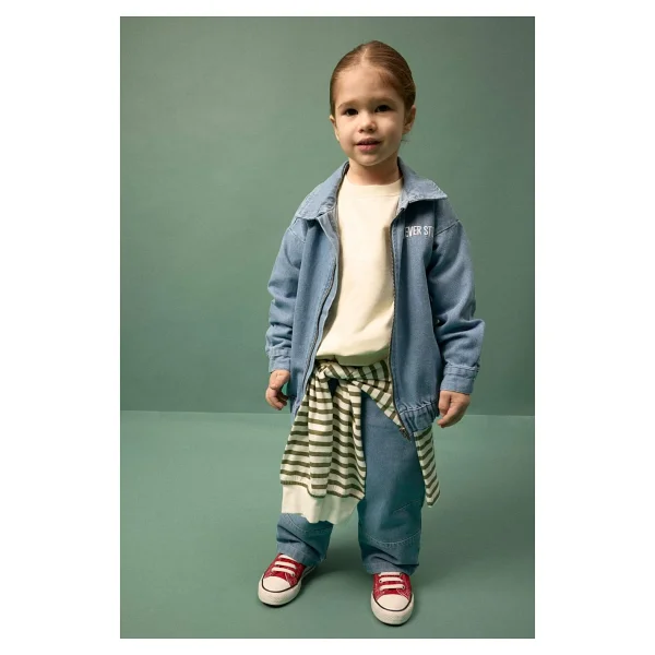 Defacto G7015a526sp Denim Erkek Bebek Mont - Görsel 2