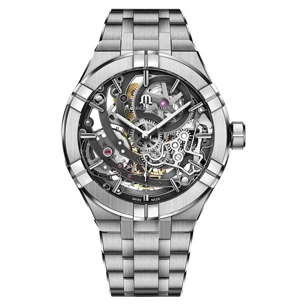 Maurice Lacroix Aikon Automatic Skeleton Ml-Aı6028ss002030-1 Çelik Kordon Erkek Kol Saati - Görsel 7