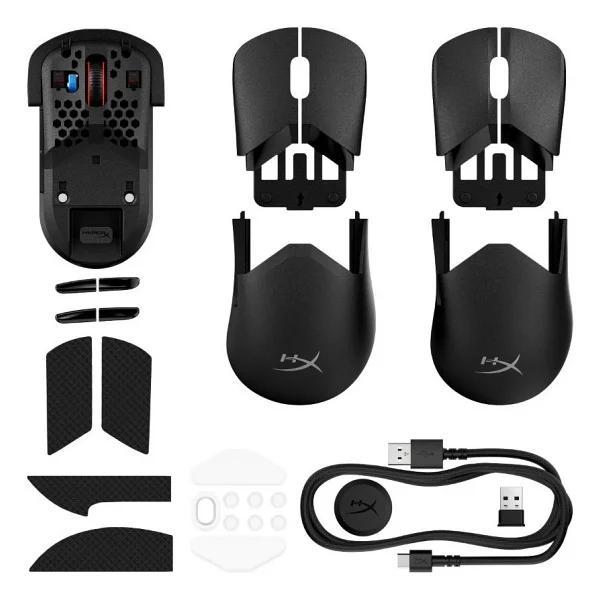 Hyperx Pulsefire Saga Pro A2pb2aa RGB Şarjlı Optik Kablosuz Oyuncu Mouse - Görsel 4