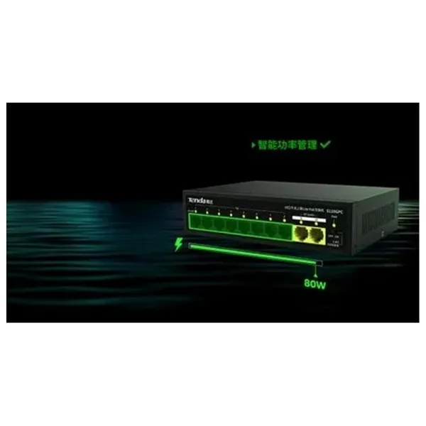 Tenda S110gpc 10 Port 10/100/1000 Mbps Gigabit Poe Switch - Görsel 2