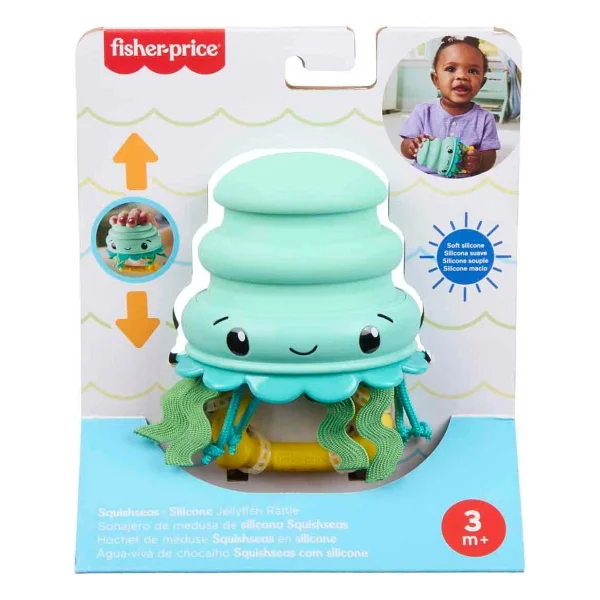 Fisher Price 2 İn 1 Deniz Dostları Deniz Anası Çıngırak Jhb57 - Görsel 4