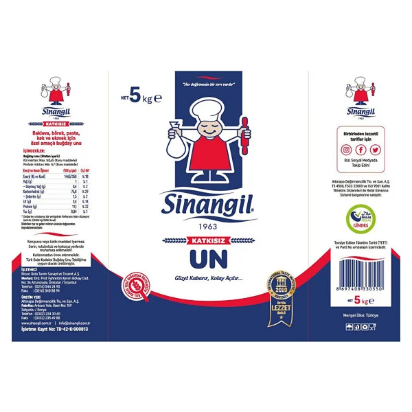 Sinangil 5 Kg Un - Görsel 2