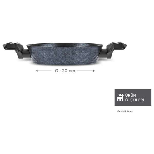 Karaca Biodiamond 20 Cm Antibakteriyel Kulp Sahan - Görsel 3
