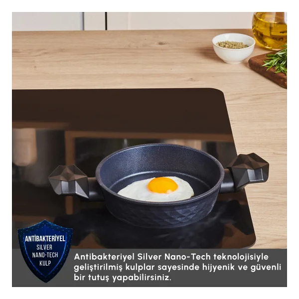 Karaca Biodiamond 20 Cm Antibakteriyel Kulp Sahan - Görsel 4