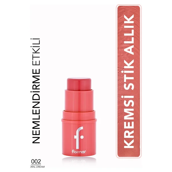 Flormar To Go Nemlendirici & Işıltılı Kremsi 005 Charming Mauve Stick Allık - Görsel 8