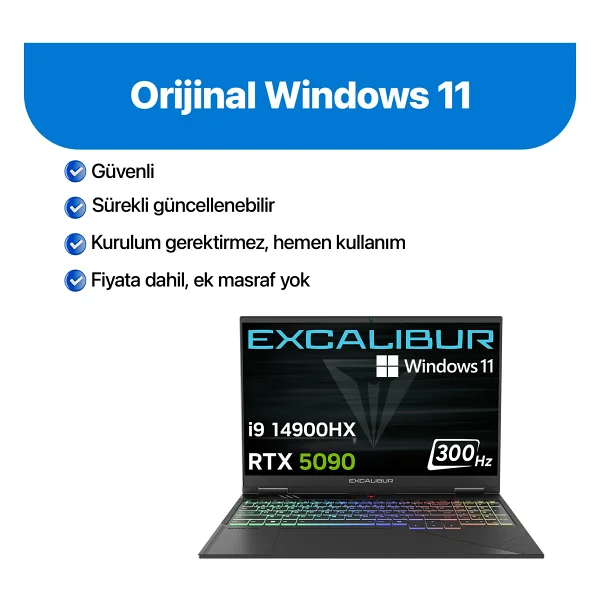Casper Excalibur G920.1490-Cf90a-E İ9-14900hx 24 GB 1 TB SSD Rtx5090 16" Wqxga Gaming Laptop - Görsel 2