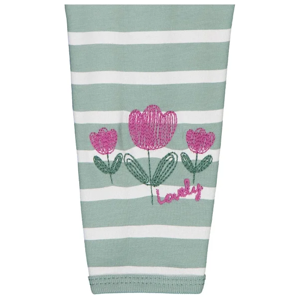 Civil Baby Çizgi Emp. Çiçek Nakışlı 6-18 Ay Sweatshirt - Yeşil 12-18 Ay - Görsel 3
