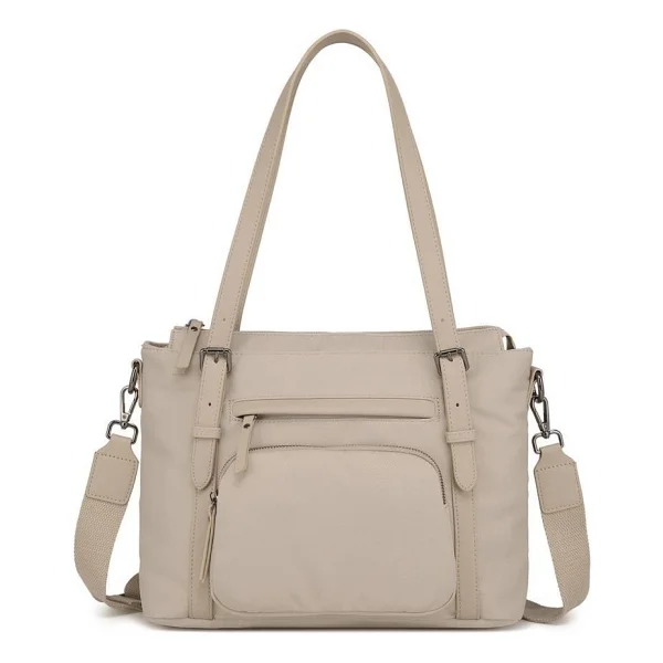 Smart Bags Twill Dimi Kumaş Kadın Omuz Çantası 3329 - Kahve - Görsel 9