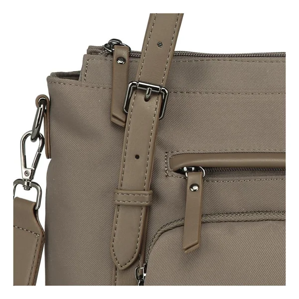 Smart Bags Twill Dimi Kumaş Kadın Omuz Çantası 3329 - Kahve - Görsel 2