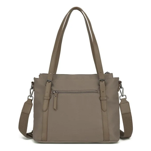 Smart Bags Twill Dimi Kumaş Kadın Omuz Çantası 3329 - Kahve - Görsel 4