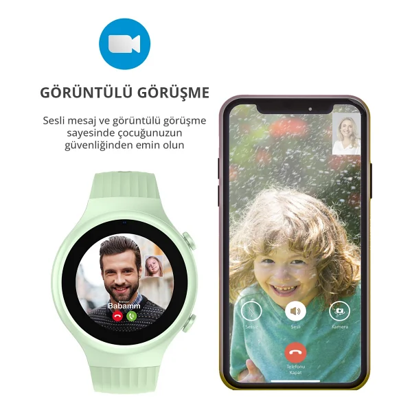 Wiky Watch 5s Yeşil Akıllı Çocuk Saati - Görsel 10