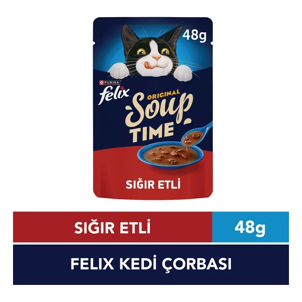 Felix Sığır Etli 48 gr Kedi Çorbası - Görsel 2