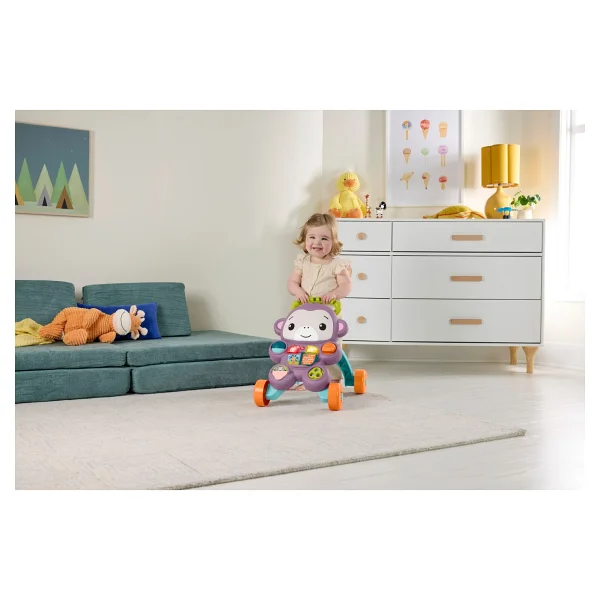 Fisher Price Benimle Öğren Tatlı Maymun Yürüteç Jgw94 - Görsel 4