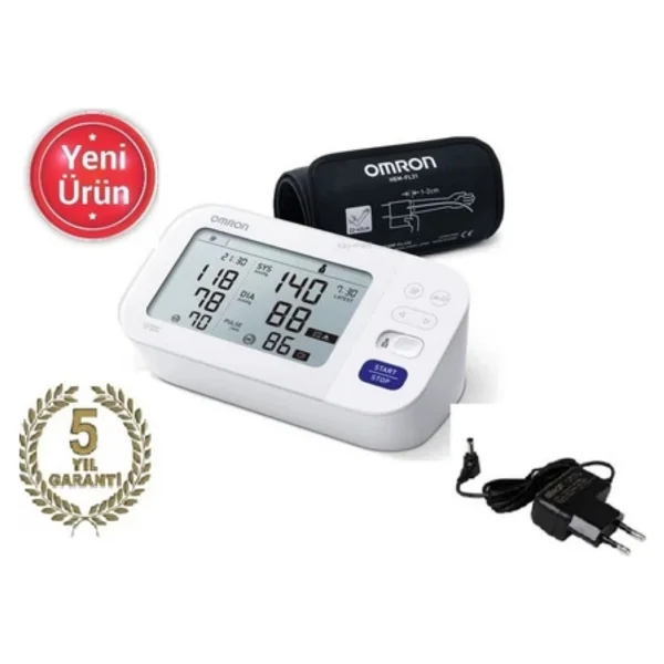 Omron M6 Comfort Afib HEM-7380-E Koldan Dijital Tansiyon Aleti + Omron Gentle Temp 521 Kulaktan Ateş Ölçer - Görsel 4