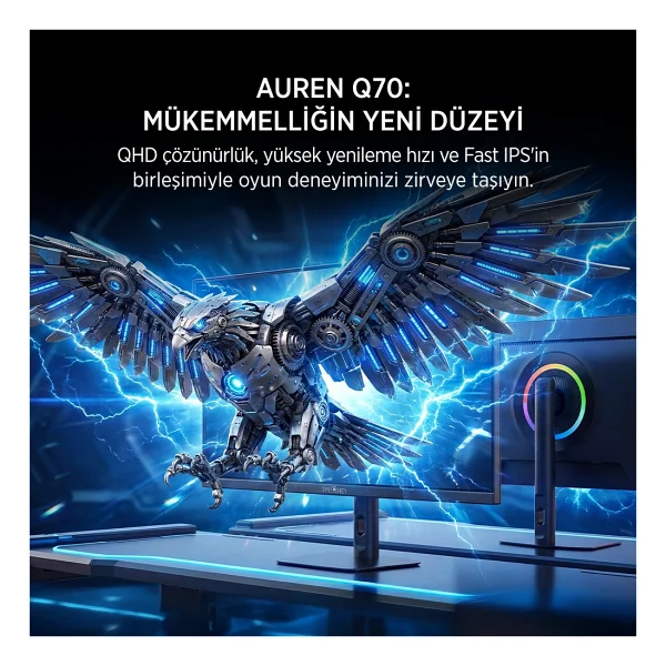 James Donkey Auren Q70 27" 0.5 Ms 2k Pivot Ips 270 Hz Oyuncu Monitörü - Görsel 2