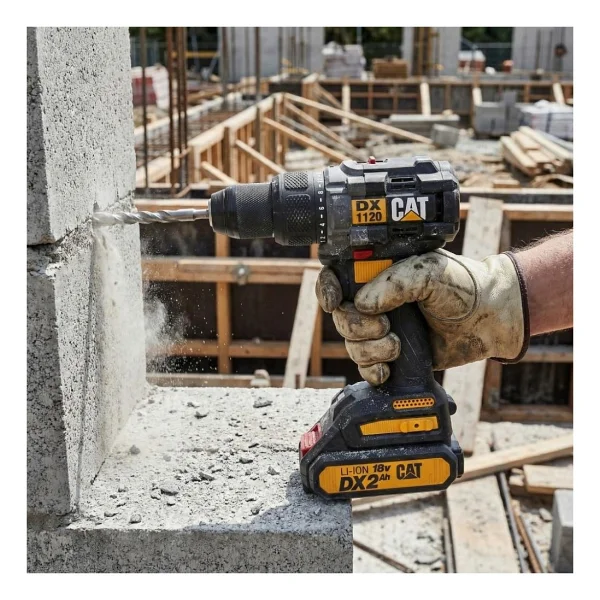 Cat Dx1120 Çift Akülü 2 Ah Darbeli Matkap + 65 Parça Aksesuar Seti - Görsel 5