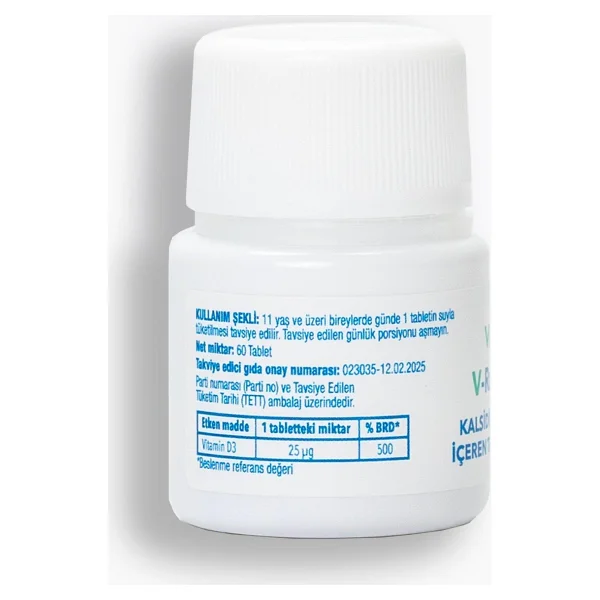 Velavit V-Rapid Vit D 60 Tablet - Görsel 3