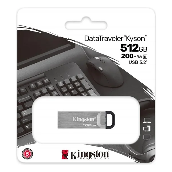 Kingston DataTraveler Kyson DTKN/512GB 512 GB Flash Bellek - Görsel 6