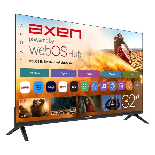 Axen Ax32hmln-W02s HD 32" 82 Ekran Uydu Alıcılı Webos Smart LED TV - Görsel 2