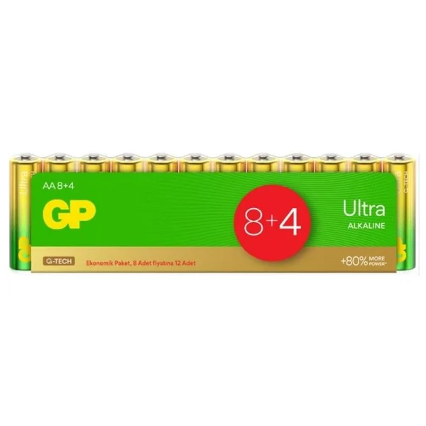 Gp 15au Lr6 Ultra Alkalin 12'li Aa Kalem Pil - Görsel 4