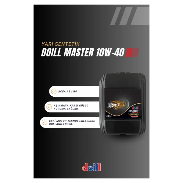 Doill Master 10W-40 A3/B4 20 lt Motor Yağı - 2026 - Görsel 2