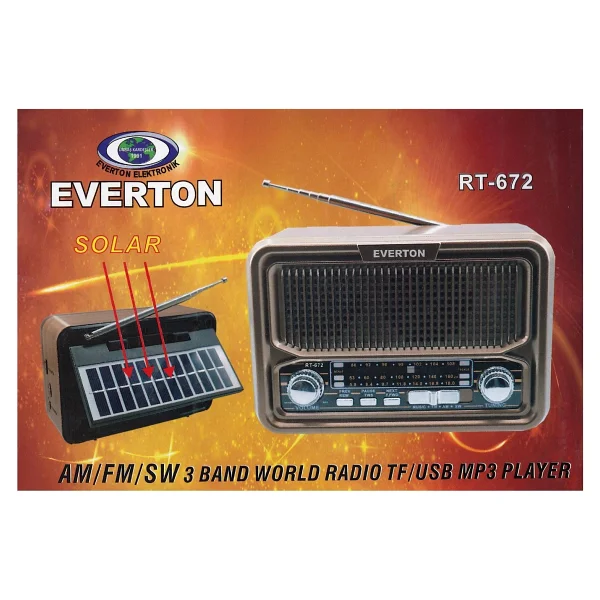 Everton Rt-672 Bluetooth Nostaljik Radyo - Görsel 4