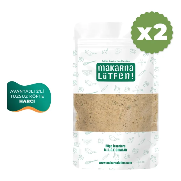 Makarna Lütfen Avantajlı 2 Li Tuzsuz Köfte Harcı (2x180 G) - 360 Gr - Görsel 3