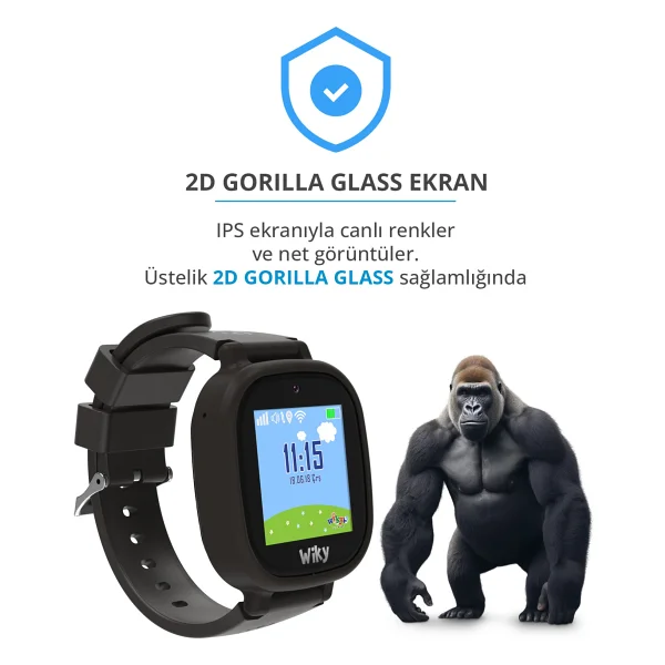 Wiky Watch 5e Siyah Akıllı Çocuk Saati - Görsel 4