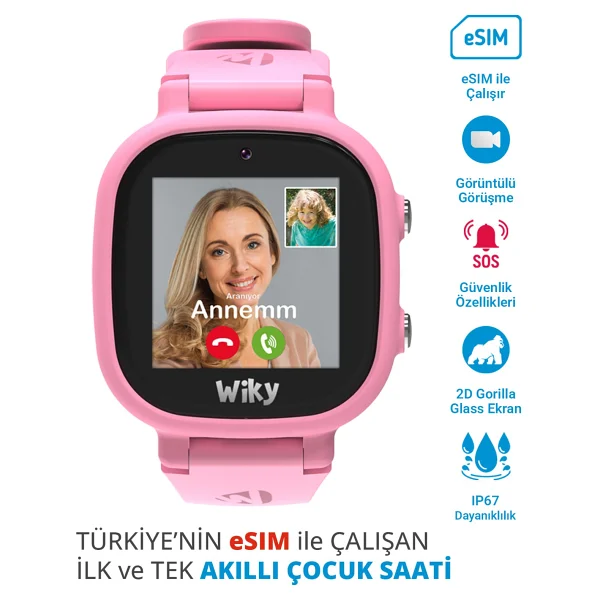 Wiky Watch 5e Lila Akıllı Çocuk Saati - Görsel 10