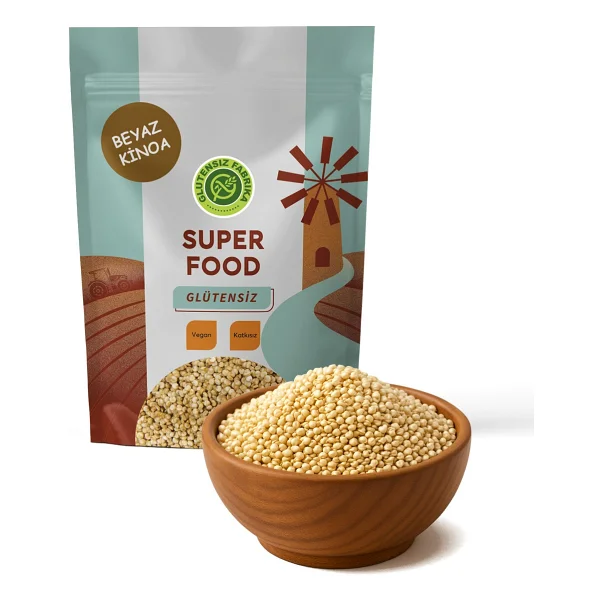 Glutensiz Fabrika Beyaz Kinoa 500 Gr - Görsel 2