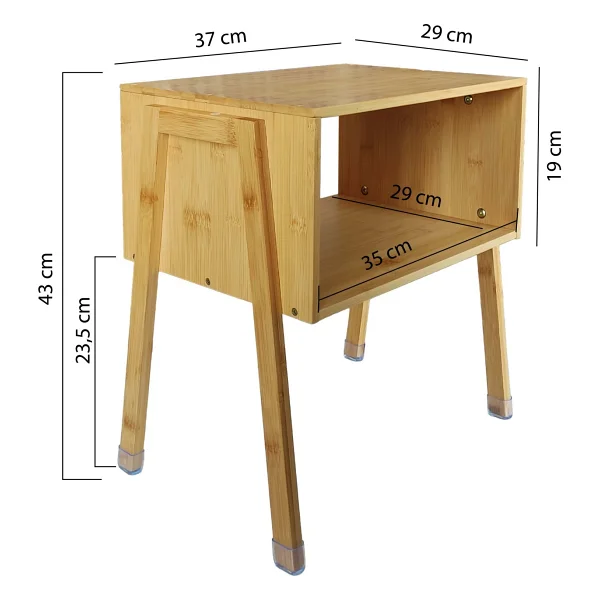 Digithome Bambu Komodin Yan Sehpa - Jwfu-5392 - Görsel 7