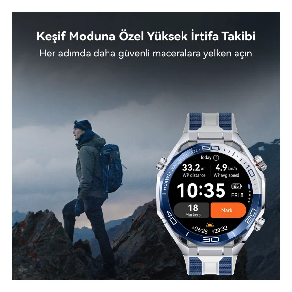 Huawei Watch Ultimate 2 Mavi Akıllı Saat - Görsel 10