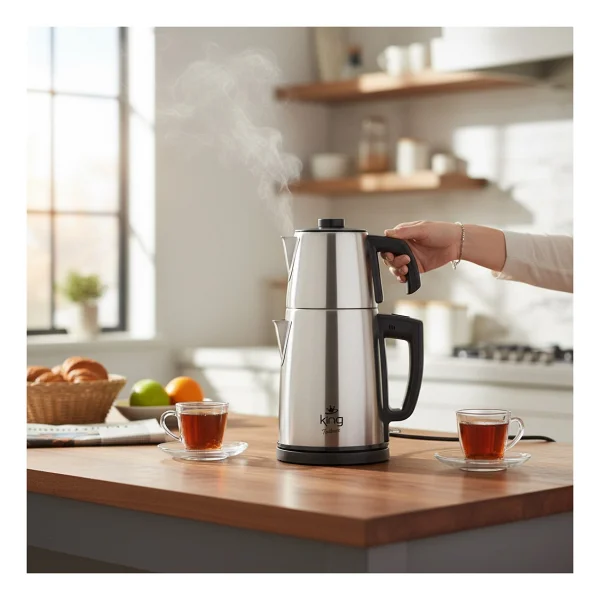 King Tealuxe Kcm334 Çelik Çay Makinesi - Görsel 3
