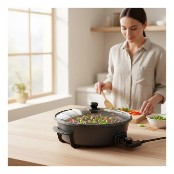 King Tavazade K2101 Siyah 1200 W Pizza Makinesi - Görsel 3