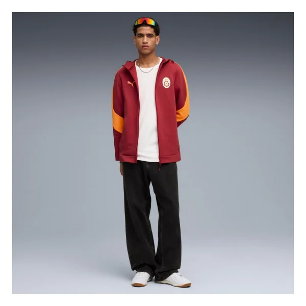 Puma Galatasaray Evostripe 782902-01 Sarı-Kırmızı Erkek Eşofman Üstü - Görsel 5