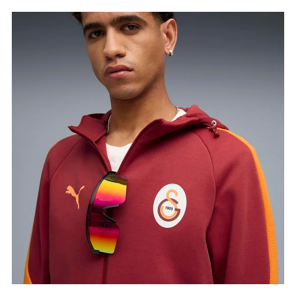 Puma Galatasaray Evostripe 782902-01 Sarı-Kırmızı Erkek Eşofman Üstü - Görsel 7
