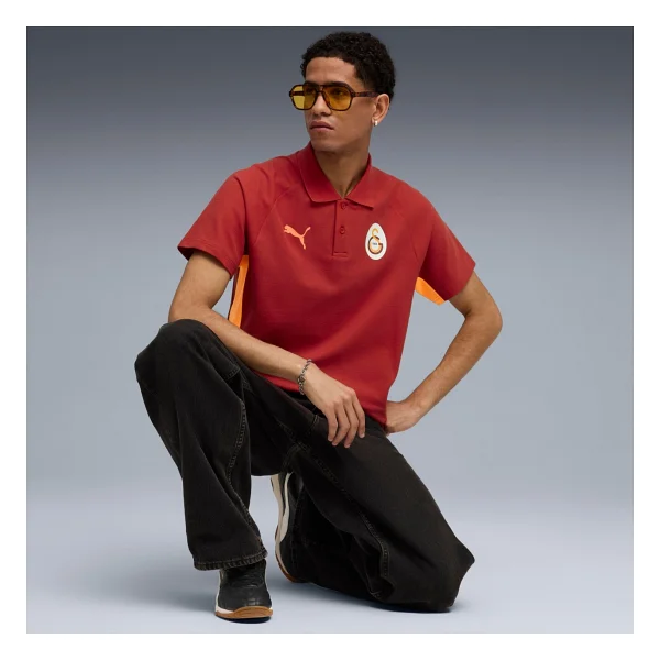 Puma Galatasaray Evostripe 782905 Kısa Kollu Polo Yaka Erkek Tişört - Görsel 4