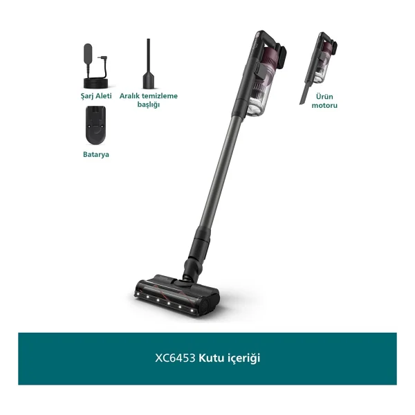 Philips 6000 Serisi Xc6453/00 Şarjlı Dikey Süpürge - Görsel 8