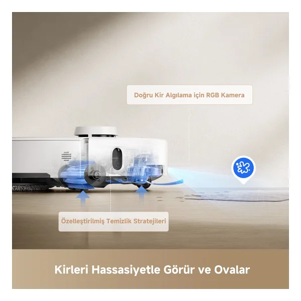 Mova P50 Pro Ultra Çöp İstasyonlu Akıllı Robot Süpürge - Görsel 8