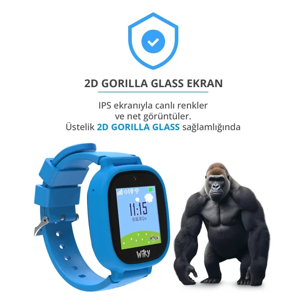 Wiky Watch 5e Mavi Akıllı Çocuk Saati - Görsel 4