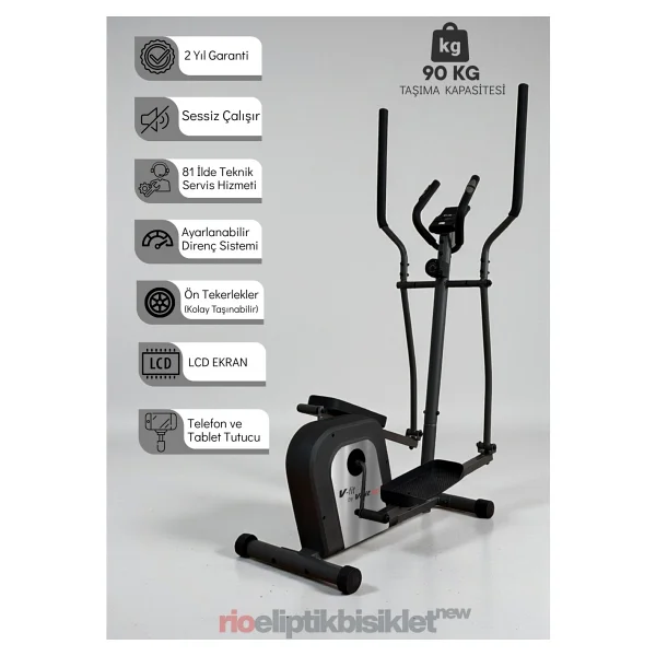 V-Fit Rio Manyetik Eliptik Bisiklet - Görsel 2