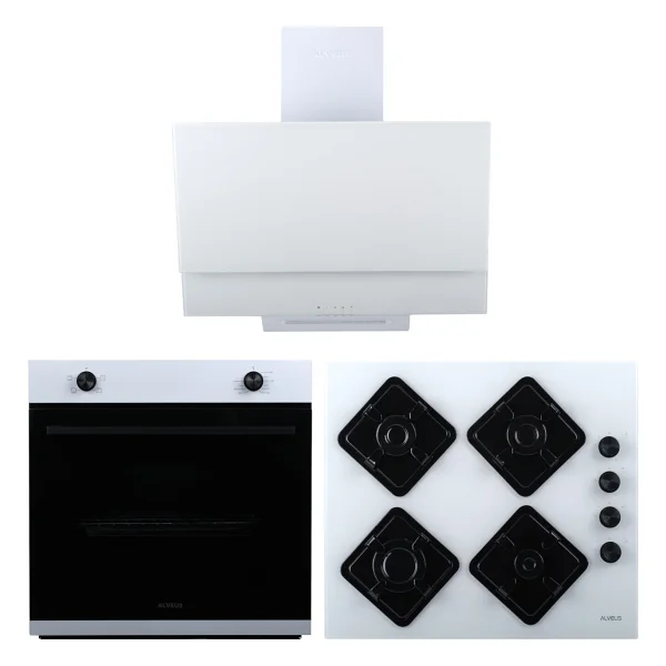 Alveus 850 3'lü Beyaz Ankastre Set Ad07 + A10 + Af850 - Görsel 4